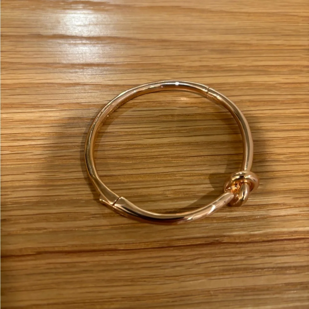 kate spade rose gold knot bangle bracelet - Picture 3 of 4